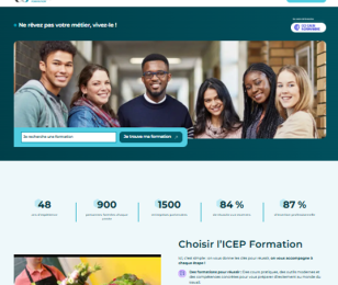 Site internet ICEP Formation