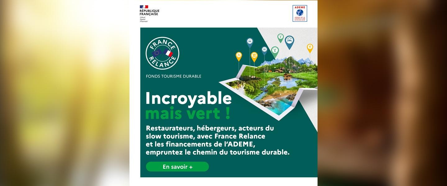Fonds Tourisme Durable de France Relance